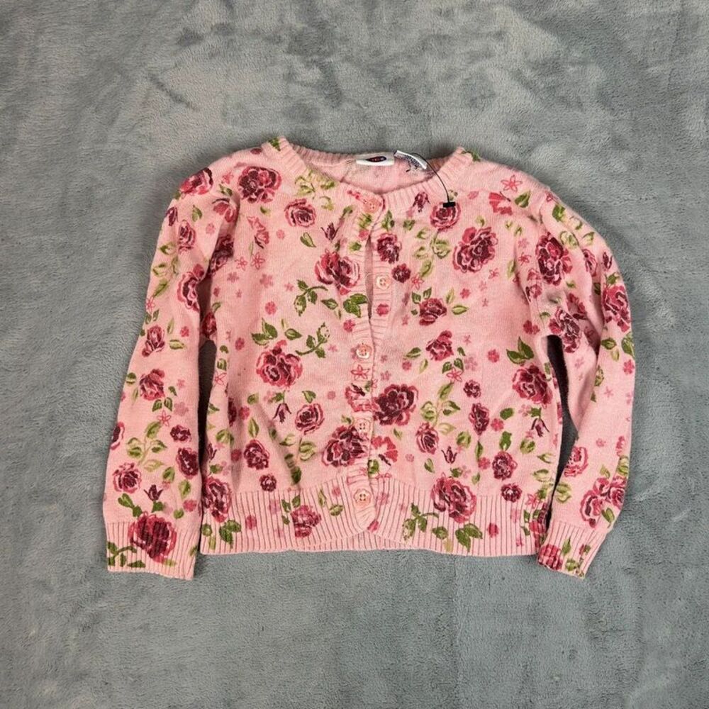 Vintage Kiks Floral Knit baby cardigan